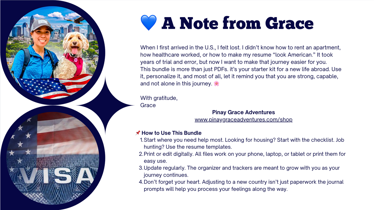 New Immigrant Survival Bundle | Digital Download Kit for Life in the U.S.